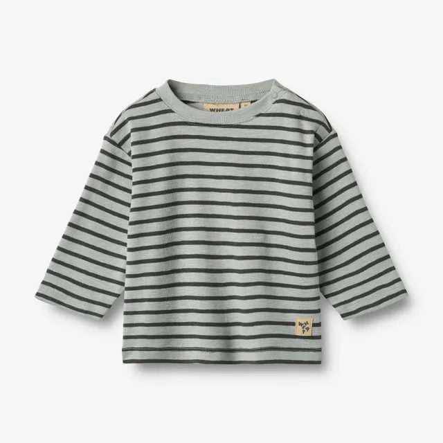 wheat-dallas-langarmshirt-baby-soft-blue-stripe-bio image 1