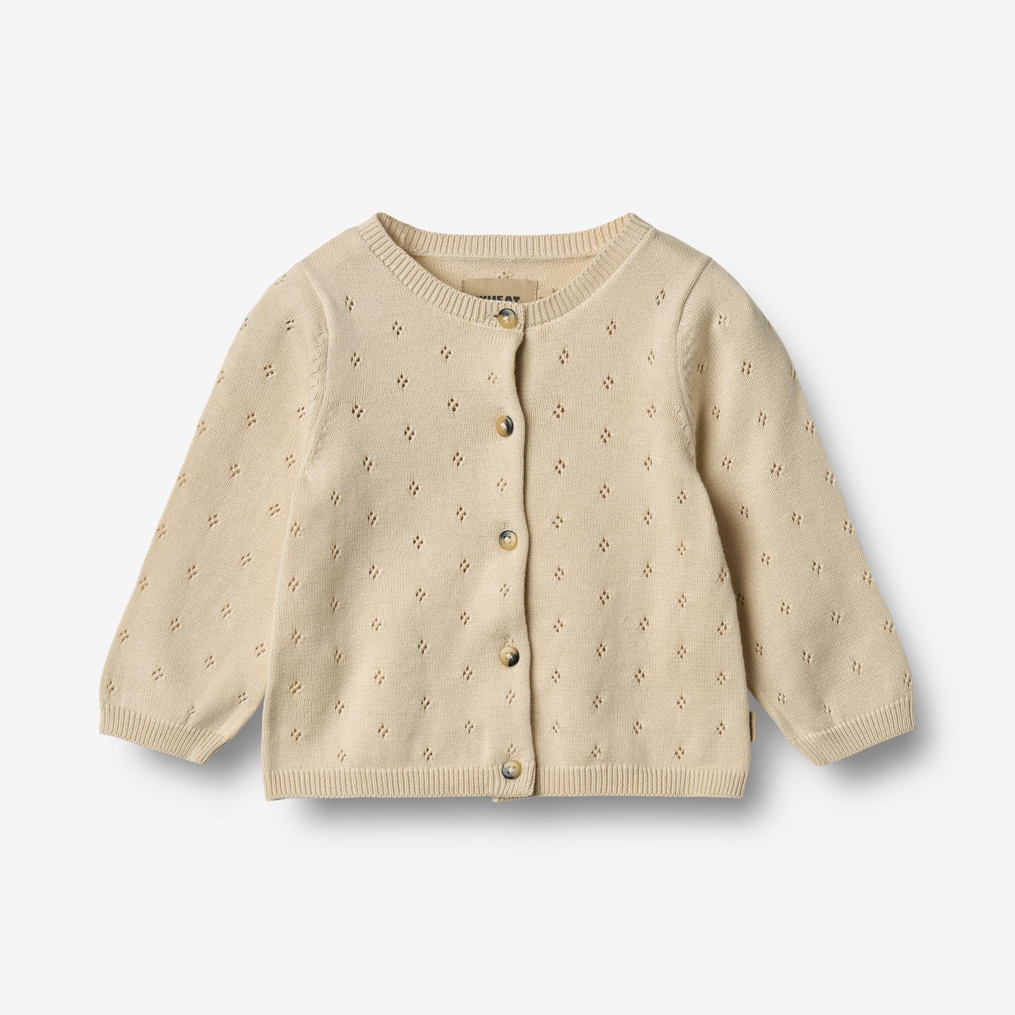 wheat-maia-baby-strickjacke-sandshell-bio-baumwolle image 2