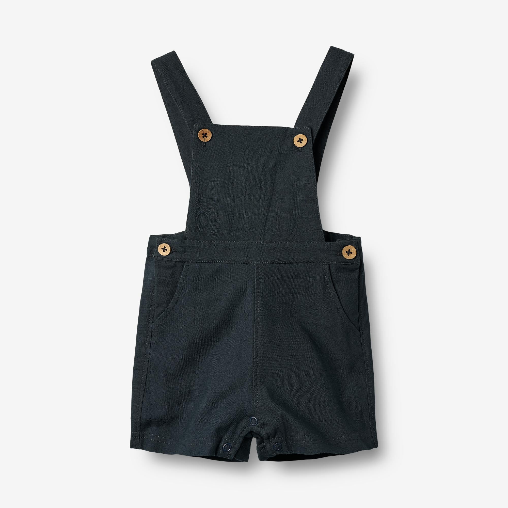 wheat-erik-overall-navy-baby-latzhose-kurz-bio-baumwolle image 1