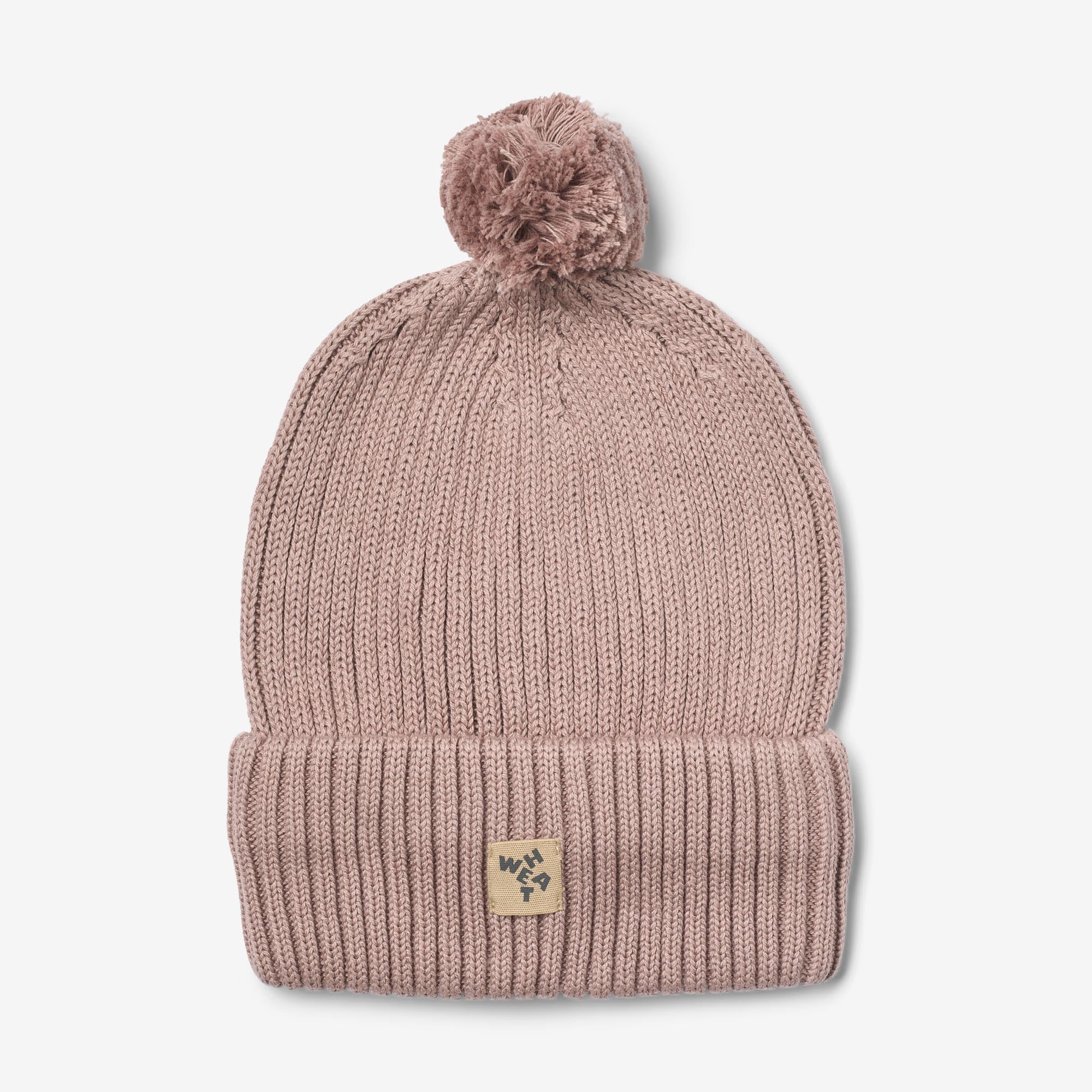 wheat-habar-beanie-kinder-dry-rose-bio-baumwolle image 1