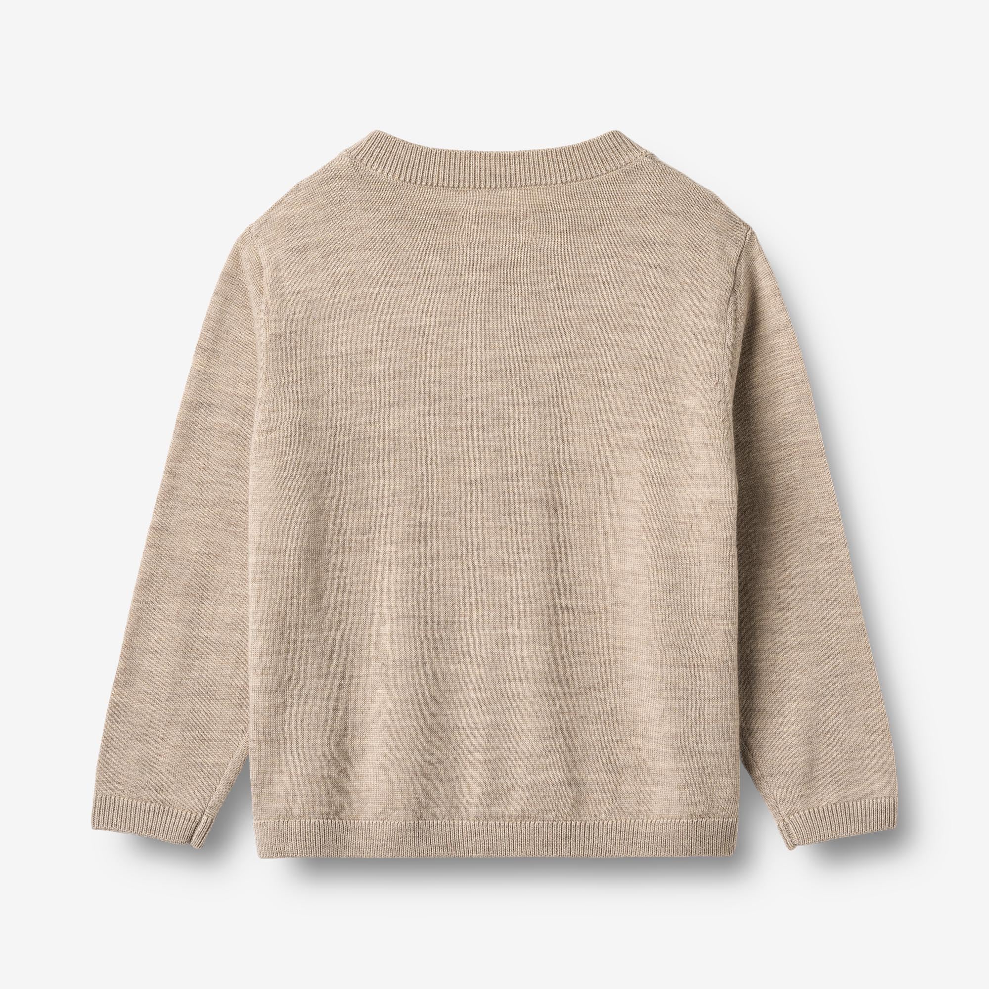 wheat-nico-strickjacke-warm-sand-merinowolle image 2