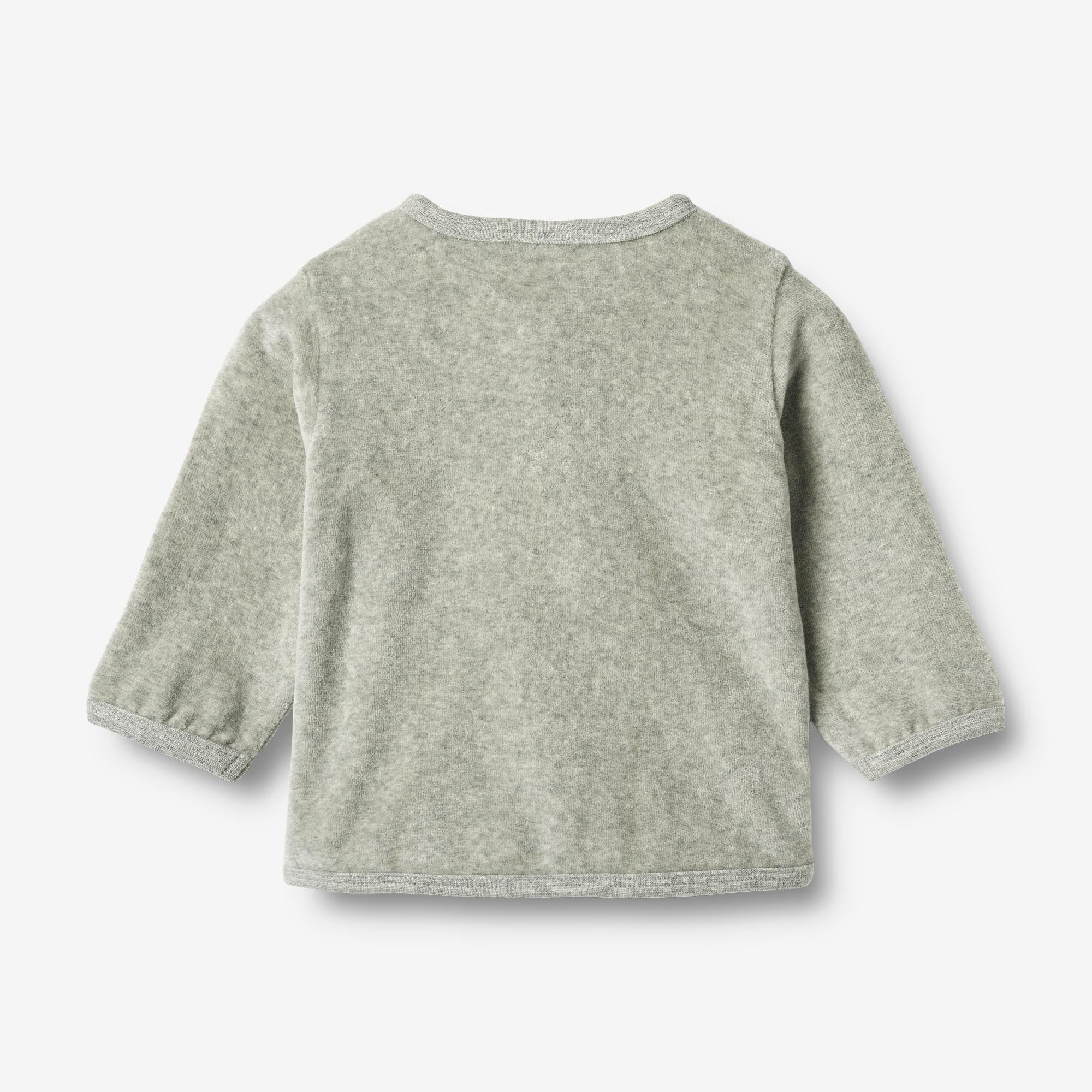 wheat-sweat-cardigan-toto-baby-strickjacke-melange-grey-baumwolle image 2
