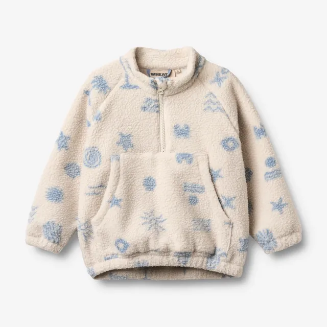 wheat-moon-fleeceanorak-kinder-white-onyx-jacquard image 1