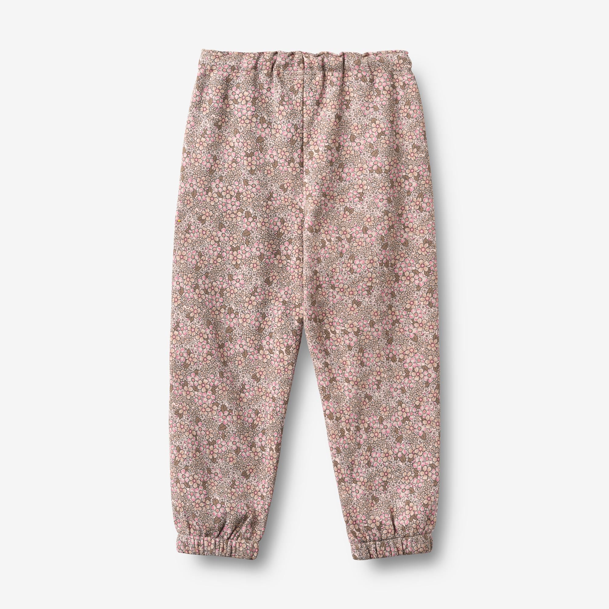 wheat-cosmo-sweatpants-jogginghose-rose-brown-flowers-bio-baumwolle image 2