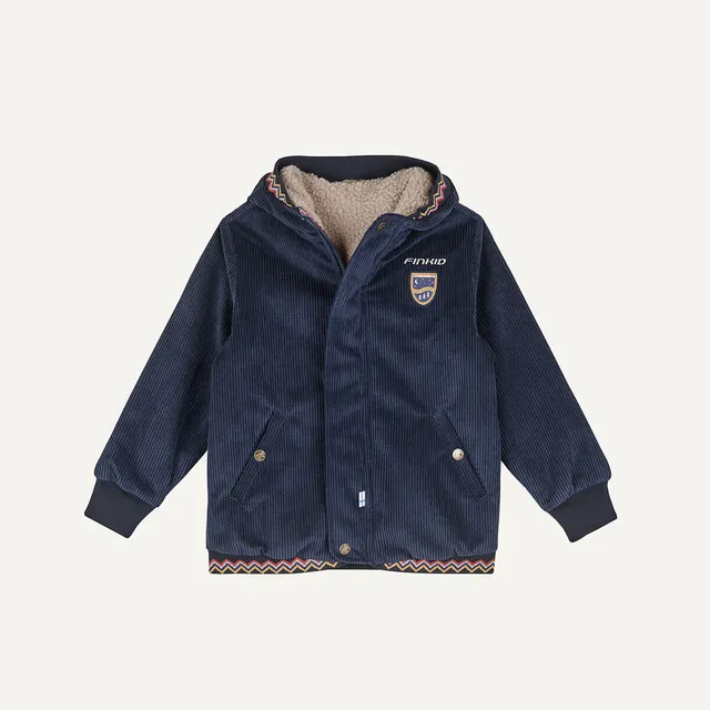 finkid-husky-juuri-cord-kinder-winterjacke-navy-90-100 image 1
