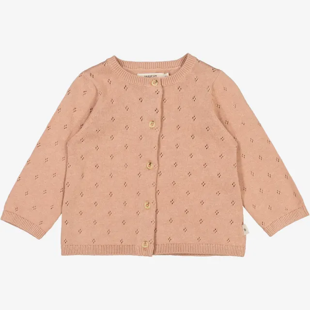 wheat-maia-strickjacke-baby-rose-dawn-bio-baumwolle image 1