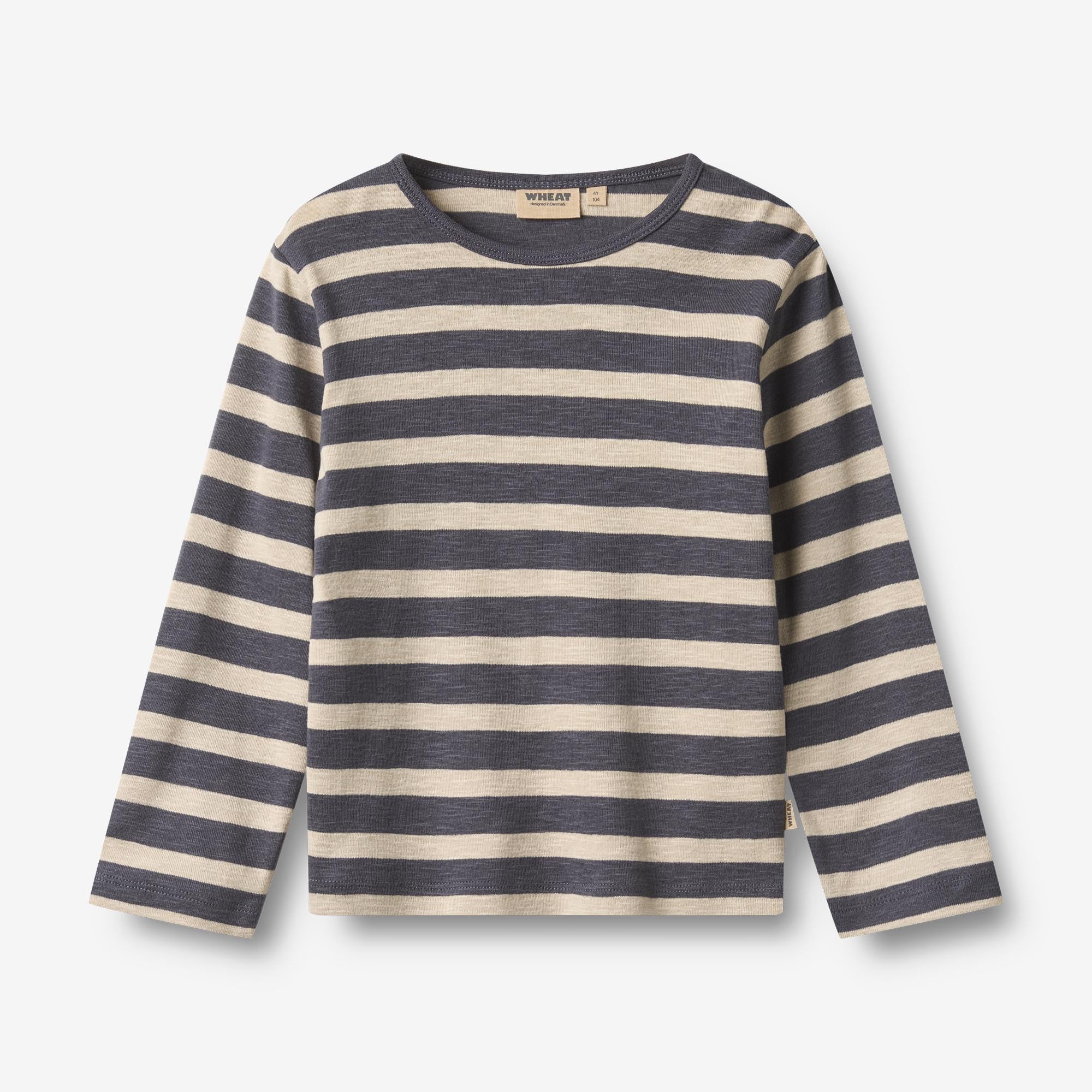 wheat-milo-l-s-t-shirt-langarmshirt-greyblue-stripe-gr-98 image 1