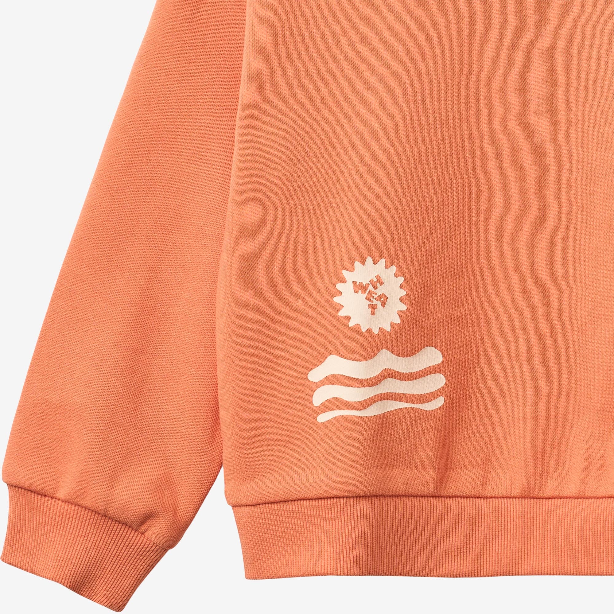 wheat-casey-sweatshirt-kinder-sunkissed-orange-bio-baumwolle image 5