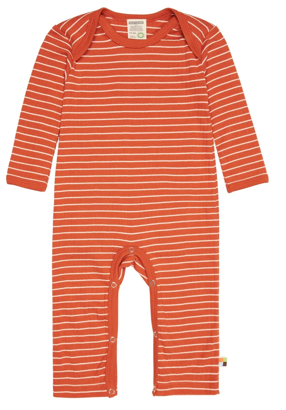 loud-proud-classics-overall-derby-rib-strampler-cinnamon-50-56 image 1