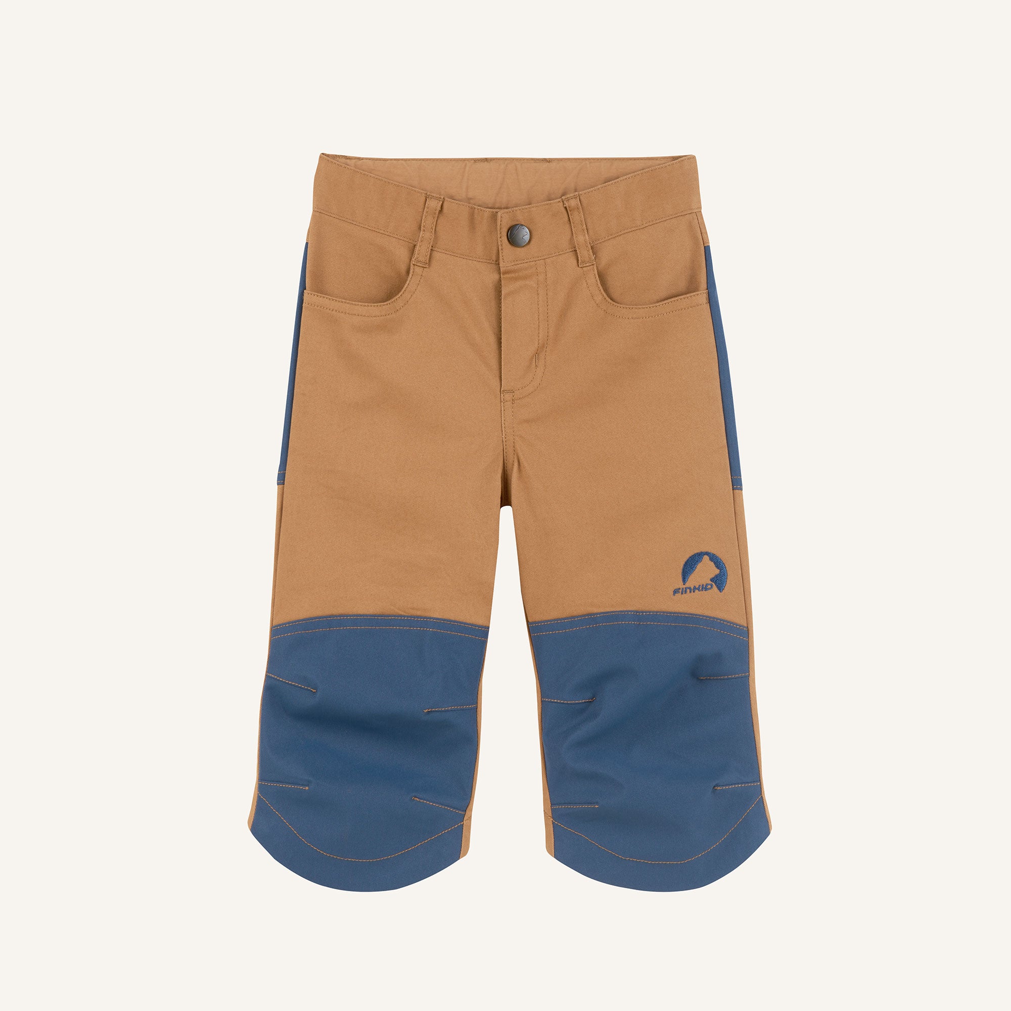 finkid-husky-kulta-canvas-bermuda-almond-elastisch-110-120 image 3
