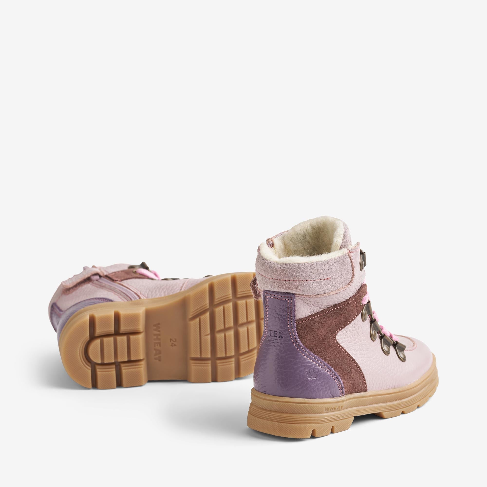 wheat-toni-hiker-tex-winterstiefel-dark-lavender-wollfutter image 4