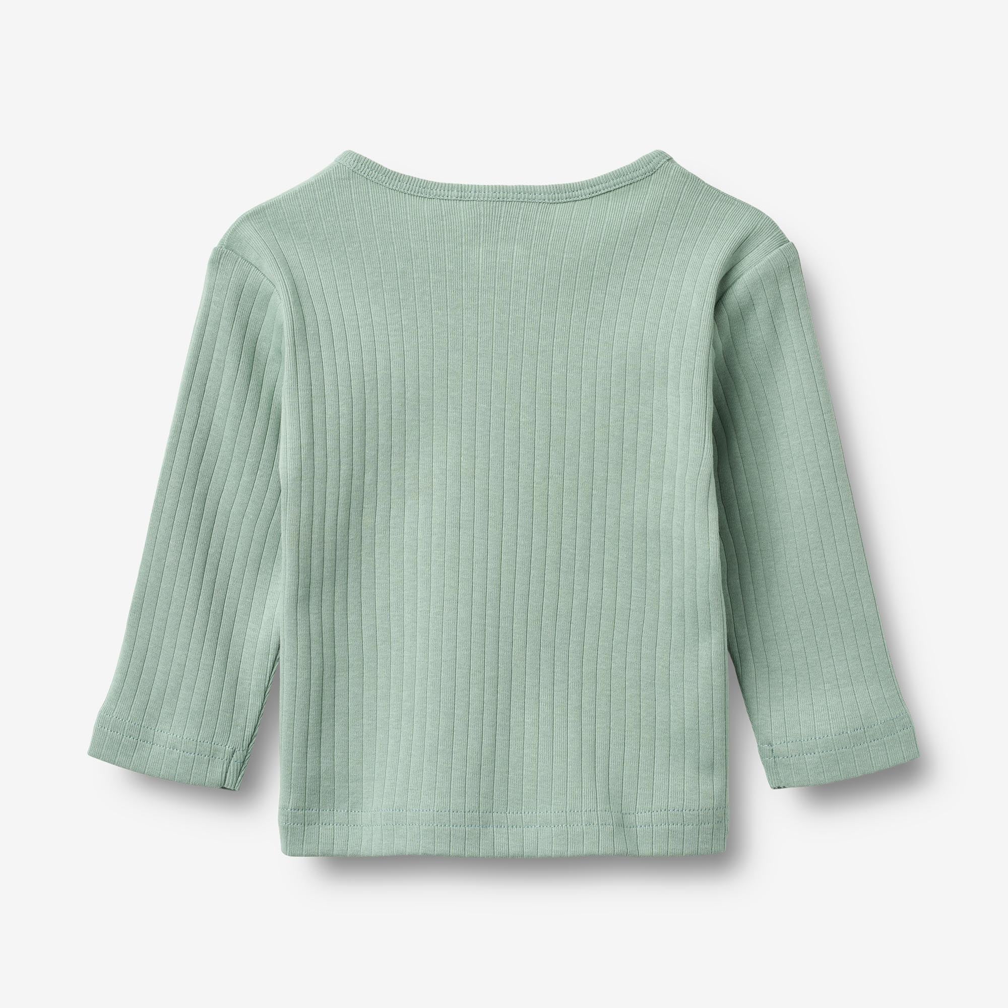 wheat-clothing-t-shirt-l-s-morris-langarmshirt-green-pool-bio image 2