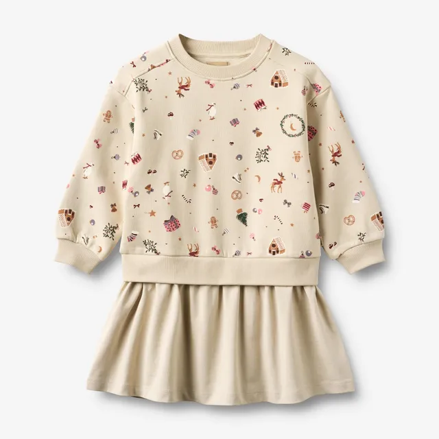 wheat-maggie-sweat-dress-l-s-offwhite-holiday-bio-baumwolle-kleid image 1