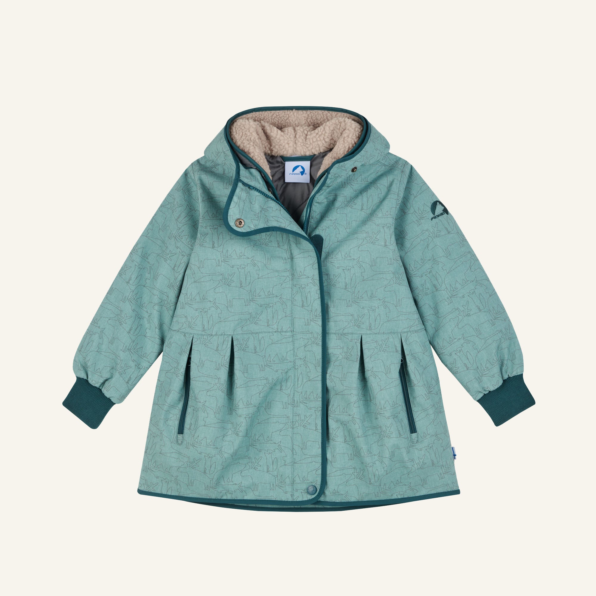 finkid-husky-nivala-kinder-outdoorjacke-trellis-deep-teal-2in1 image 1