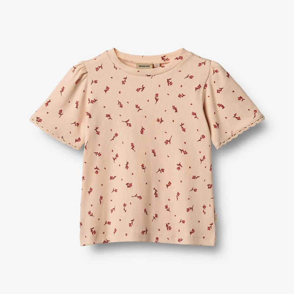 wheat-iris-t-shirt-rose-water-flowers-shirt-bio-kurzarm image 1