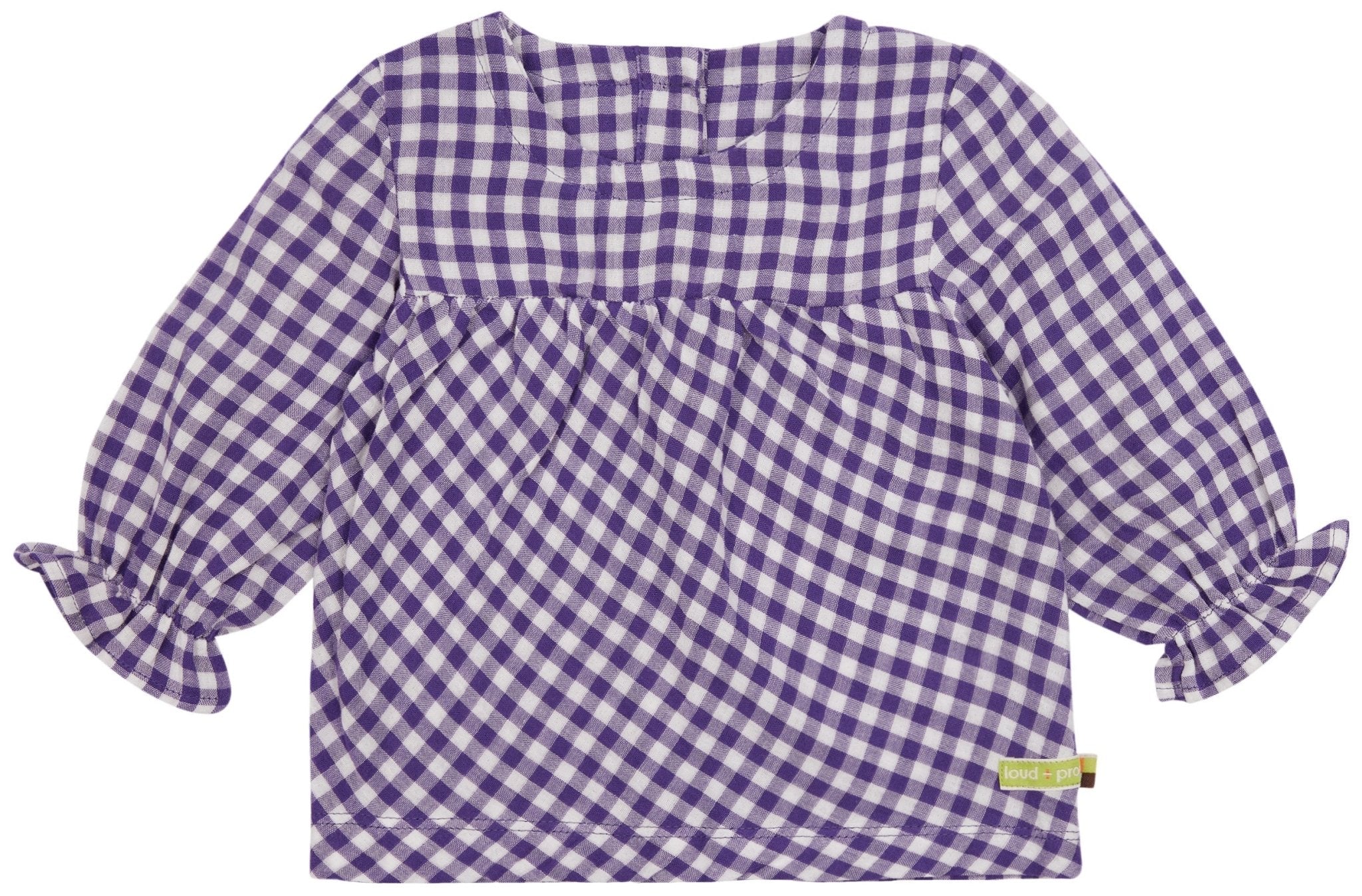 loud-proud-classics-musselin-bluse-karo-grass-98-104 image 7