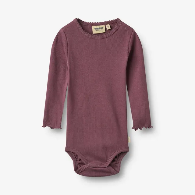 wheat-regitze-body-eggplant-langarm-bio-baumwolle-baby image 1