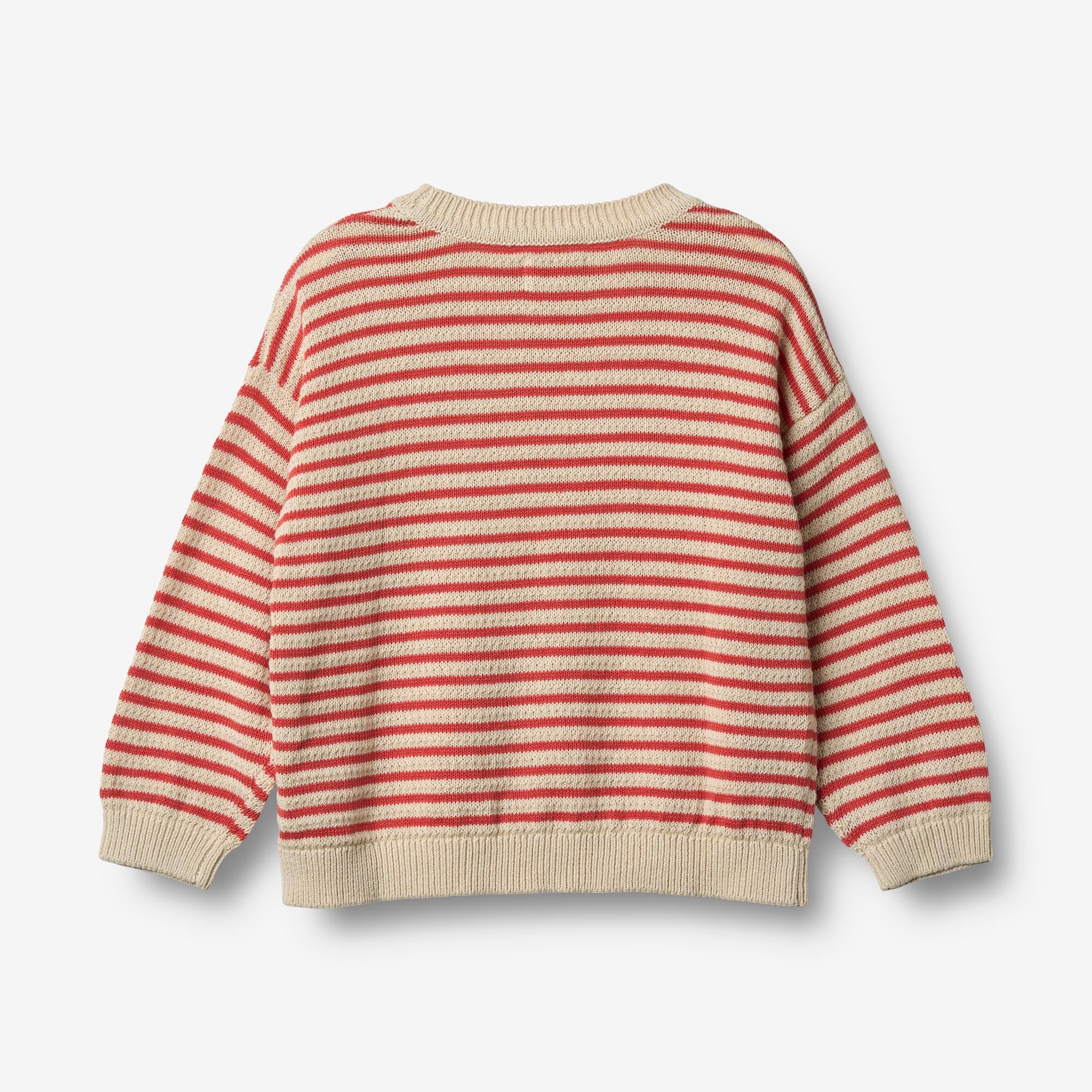 wheat-knit-leise-pullover-red-stripe-baumwolle image 3