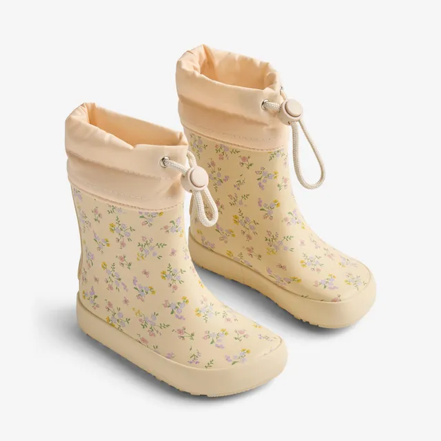 wheat-zerro-kinder-gummistiefel-barely-apricot-flowers image 1