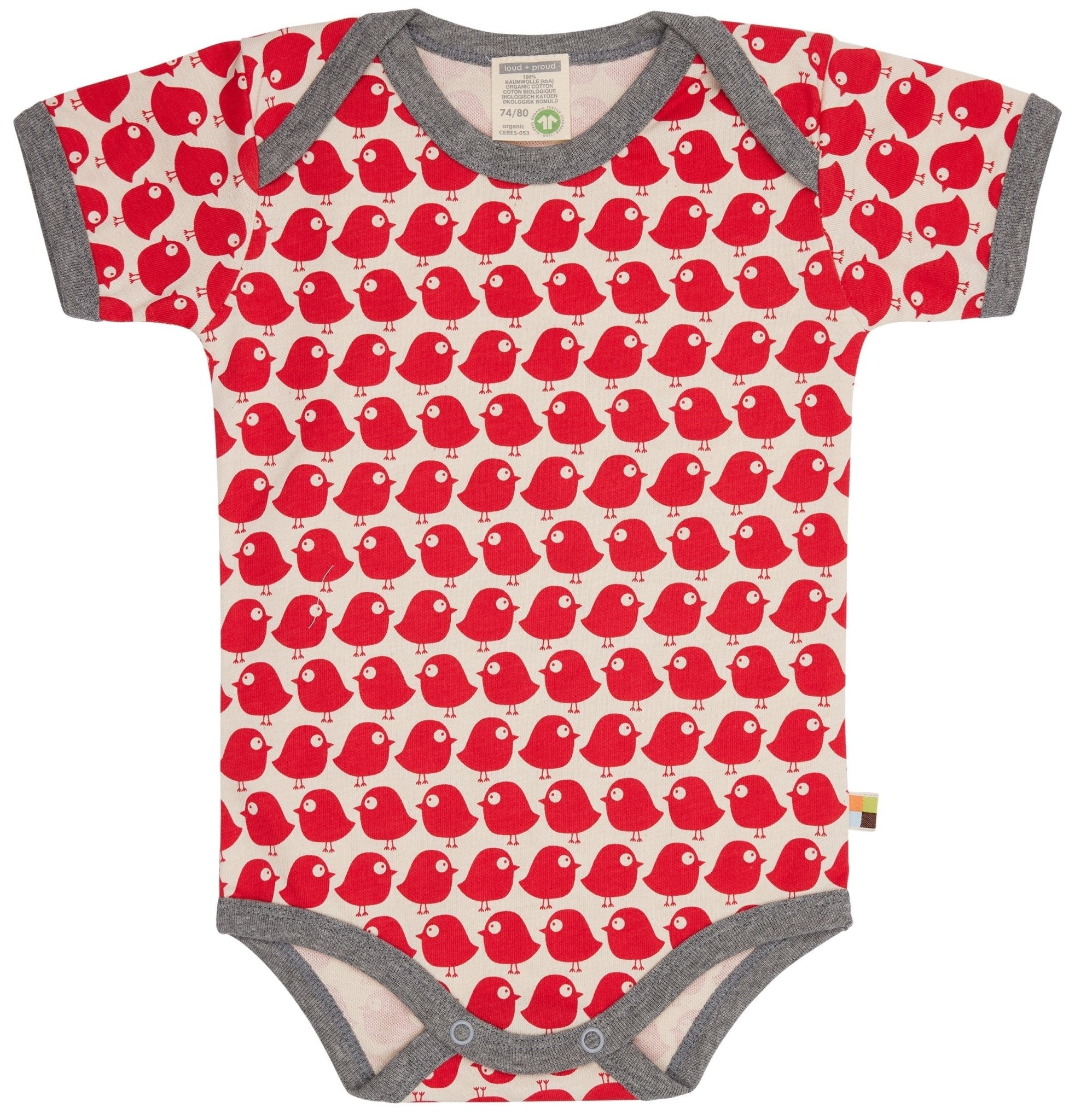 loud-proud-classics-body-kurzarm-babybody-tomato-v-gel image 1