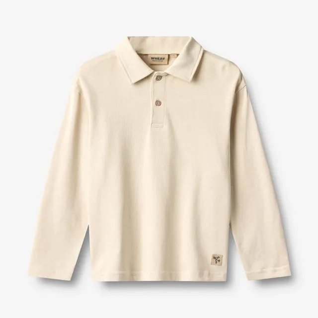 wheat-yves-langarm-polo-offwhite-bio-baumwolle-kinder image 1