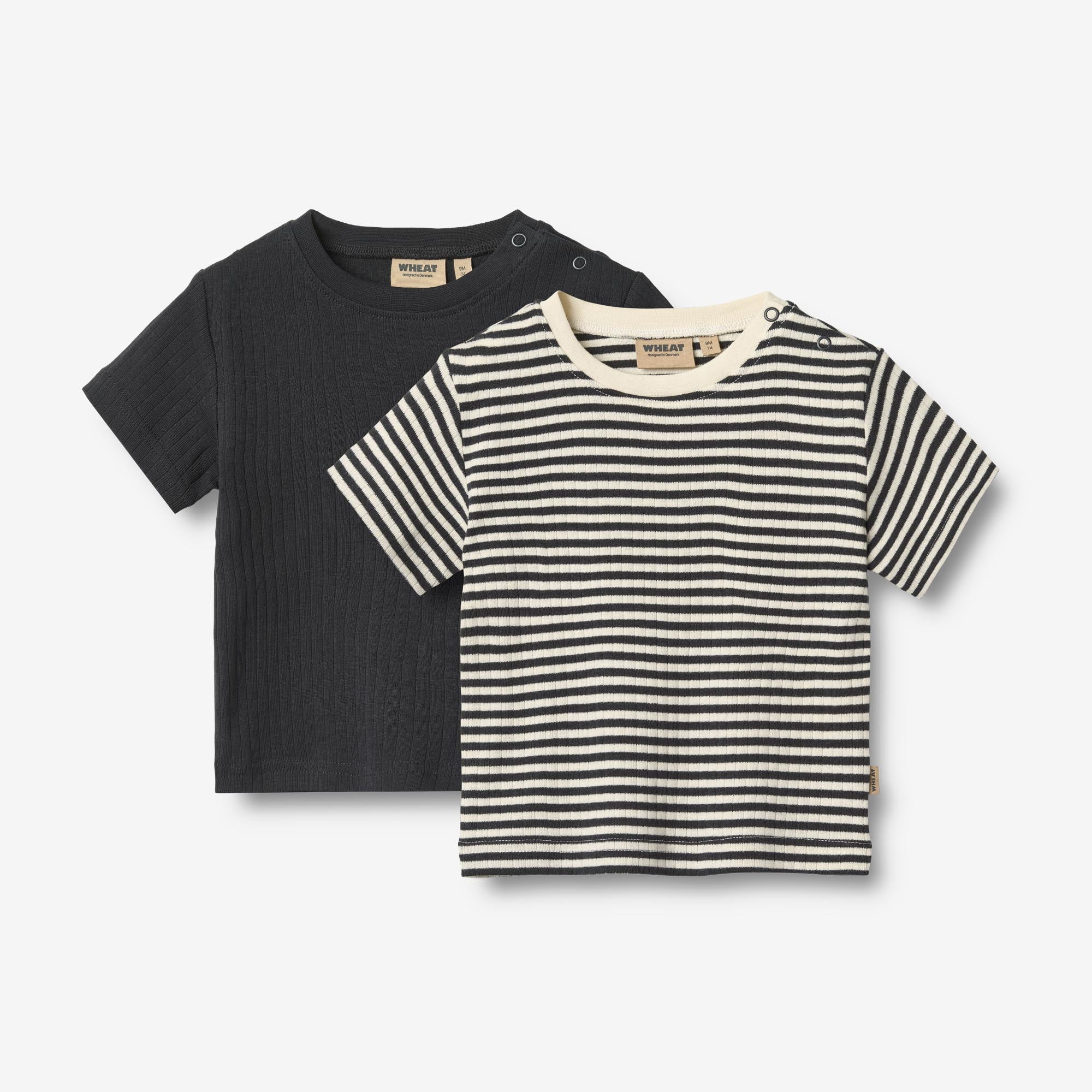 wheat-fabian-t-shirt-2er-bio-baumwolle-navy-rib-stripe image 1
