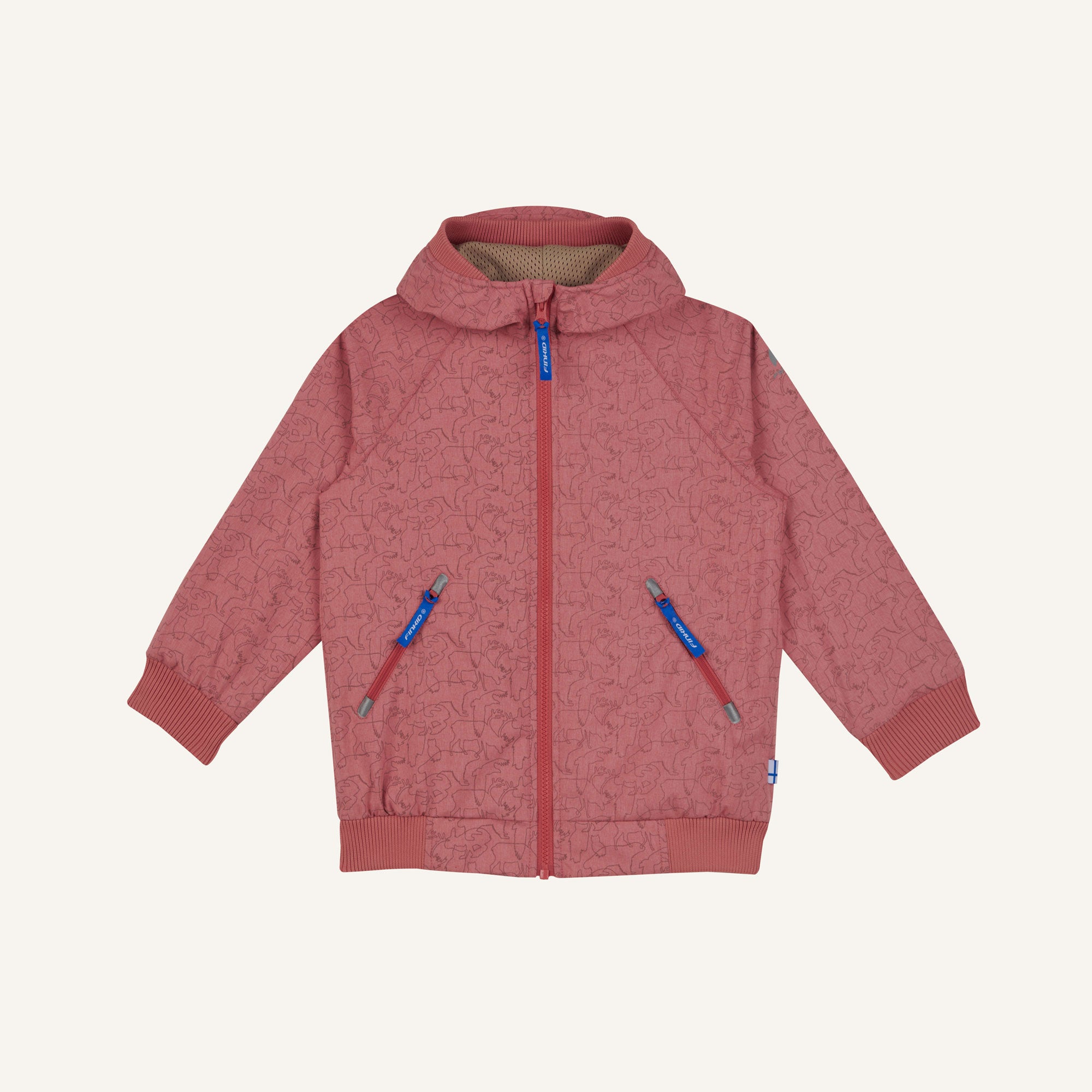 finkid-husky-tallessa-outdoorjacke-terra-cotta-reflektierend image 3