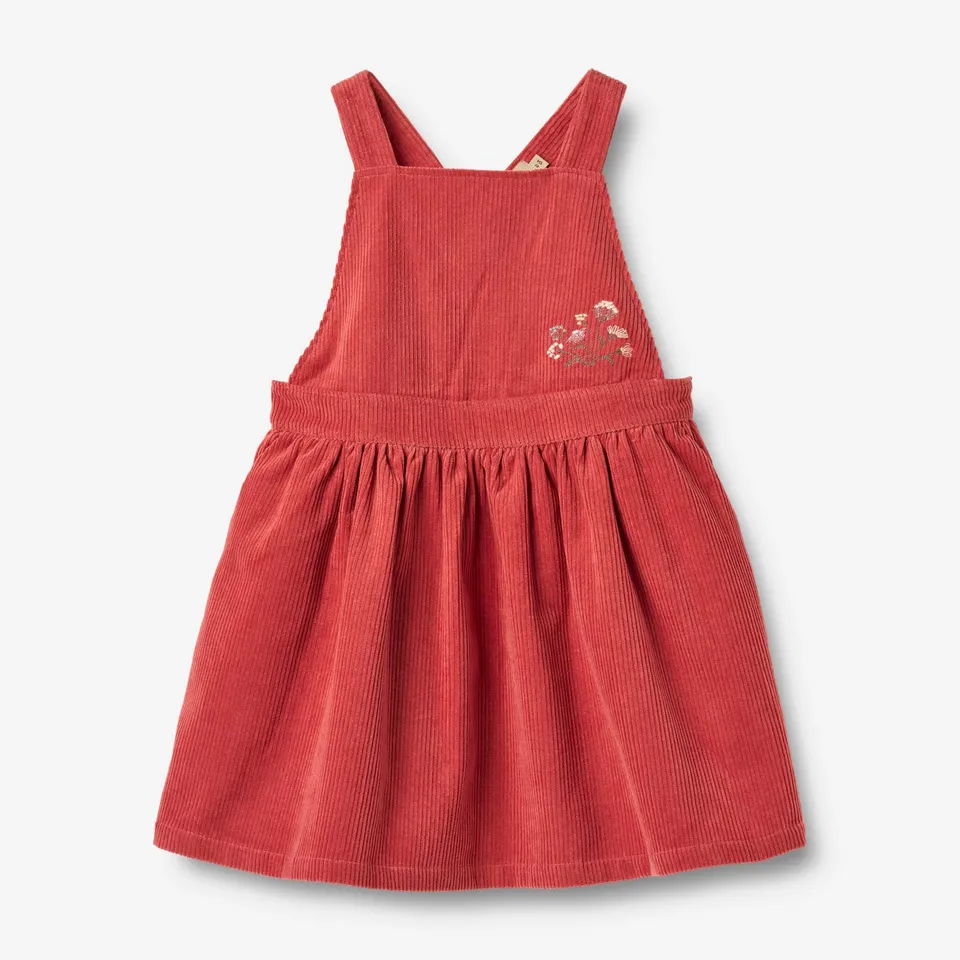 wheat-pinafore-agnes-m-dchen-kleid-raspberry-cord image 1