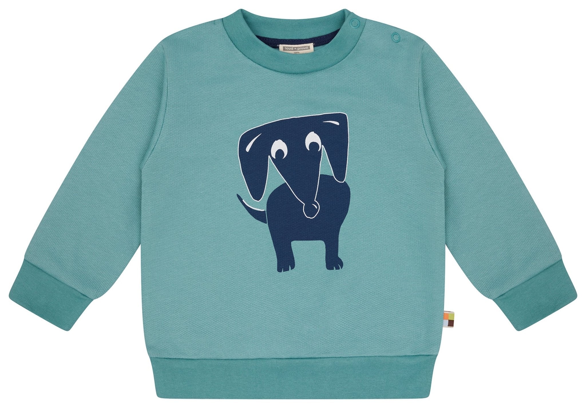 loud-proud-classics-sweatshirt-dackel-curry-bio-baumwolle image 7
