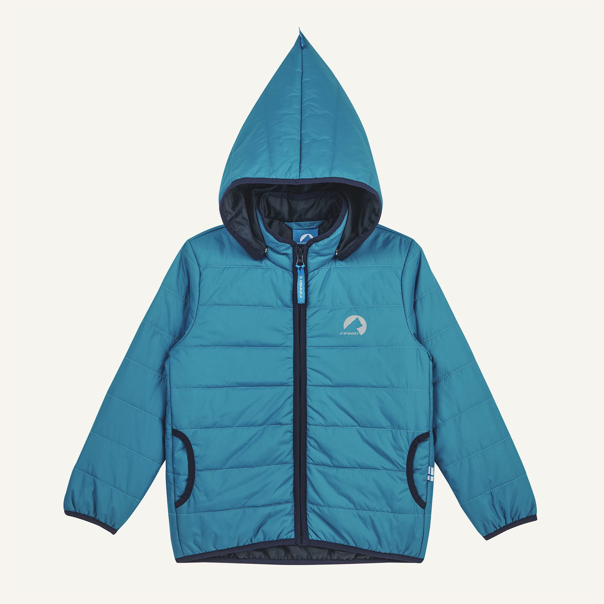 finkid-husky-vanukas-steppjacke-seaport-navy-110-120-zip-in image 2