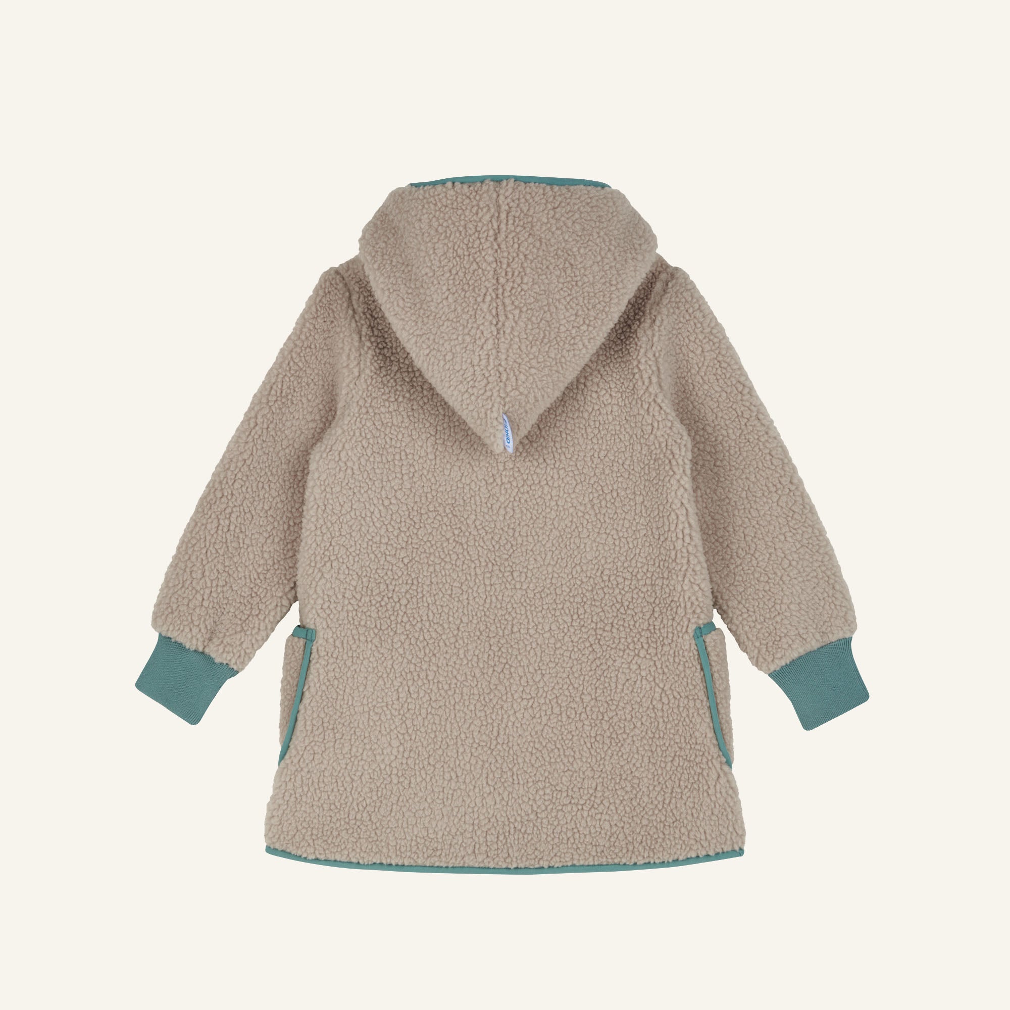 finkid-husky-lammu-teddyfleece-jacke-pebble-trellis-zip-in image 2