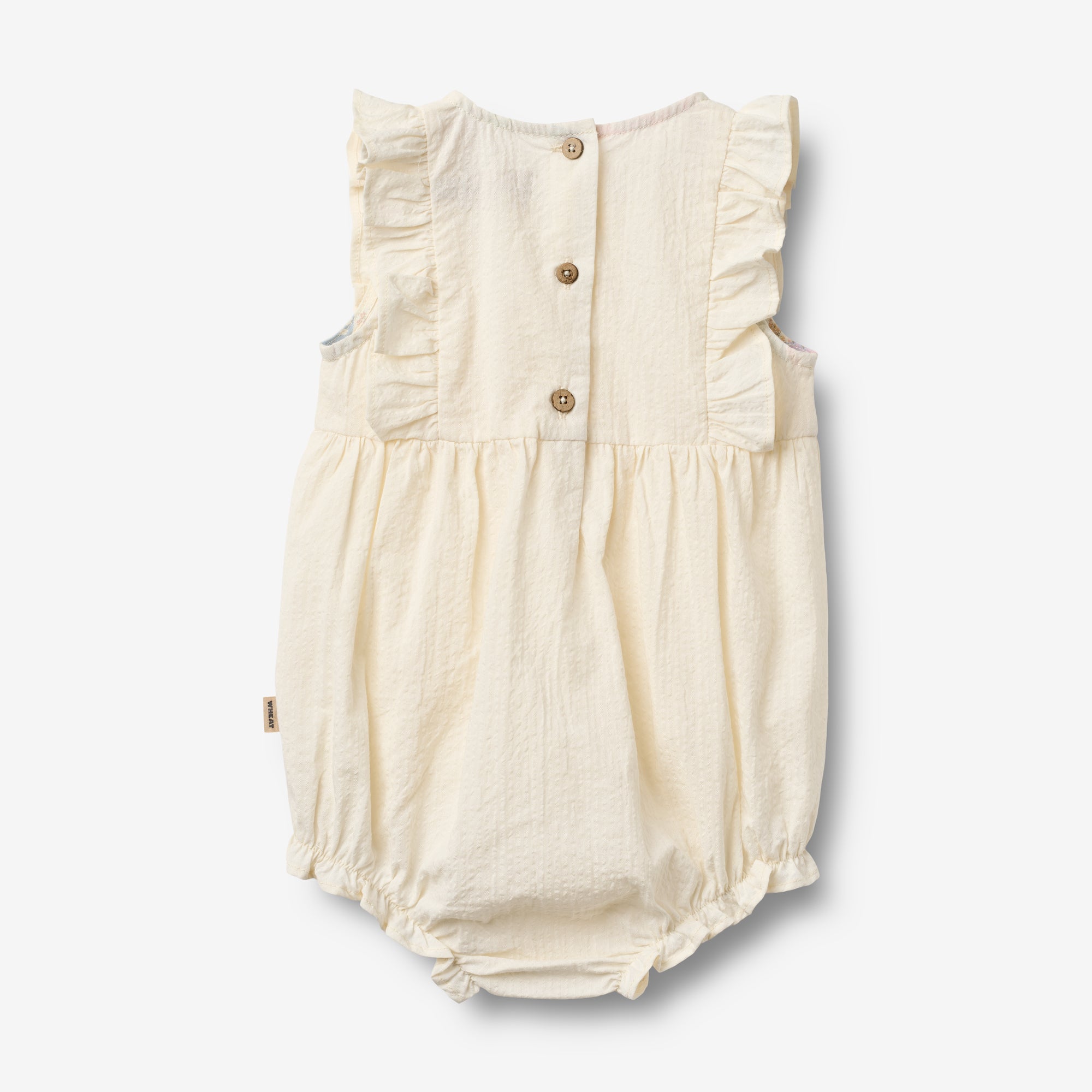 wheat-romper-emmaline-baby-overall-ivory-bio-baumwolle image 2